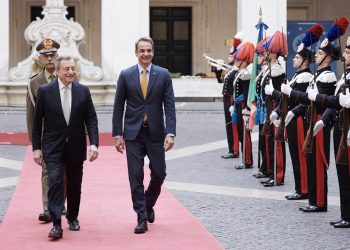 Ντράγκι – Μητσοτάκης: Συμφώνησαν στην ανάγκη να τεθεί πλαφόν στη χονδρική τιμή του φυσικού αερίου – Ο πρωθυπουργός ενημέρωσε για την τουρκική επιθετικότητα | ΦΩΤΟ